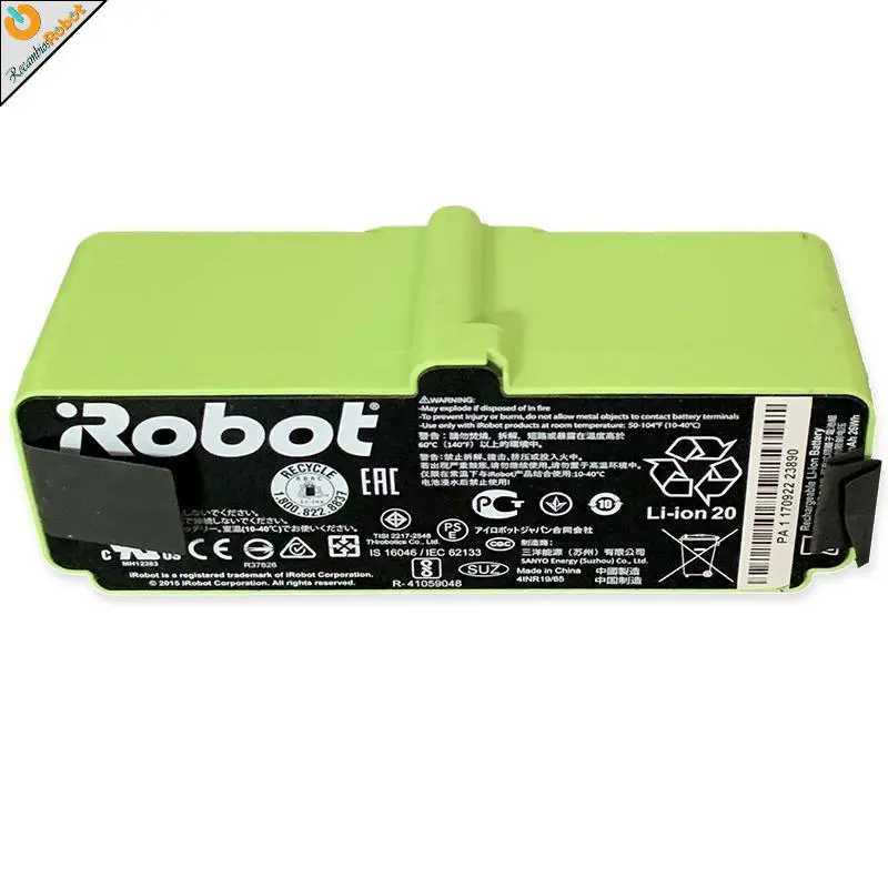 Batería de litio 5300 mAh RECAMBIOSROBOT para Roomba 500 600 700 800 -  Recambios Robot
